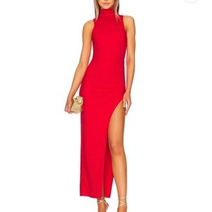 Janet Slit Midi Dress